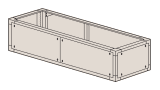 Mitsubishi Zuluft- oder Luftansaug-Plenum (Leer) (Leistungsgröße 028-044) für s-MEXT BL79900203