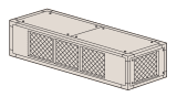 Mitsubishi Zuluft-Plenum mit Luftgrill am Auslass (Leistungsgröße 028-044) für s-MEXT BL79900403