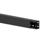 GGK LFG 60x90 Leitungsführungskanal mit Bodenlochung RAL 9005 inkl. Kabelhalteklammer KHK 90