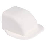 VECAMCO Wandabdeckung 90x65mm RAL9010