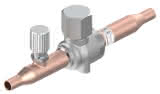 Danfoss Kugelabsperrventil mit Schraderventil GBC 6s H 1/4" 90bar/ R744