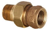 Conex IBP Rohrverschraubung flach dichtend IG Rp zylindrisch AG R konisch Serie 3000 3331 2" Rotguss