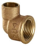 Conex IBP Winkel 90 Grad IG Rp zylindrisch Serie 4000 4090 16x3/8" Rotguss