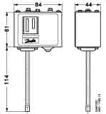 Danfoss Druckschalter KP5 M/32 8 bis 32bar, Löt 6mm