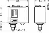 Danfoss Druckschalter KP5 M/36 8 bis 32bar, Bördelanschluss