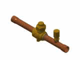 Danfoss Kugelabsperrventil mit Schraderventil GBC 12s 1/2"