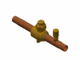 Danfoss Kugelabsperrventil mit Schraderventil CO2 GBC 12s 1/2"