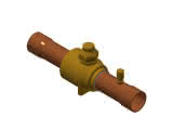 Danfoss Kugelabsperrventil mit Schraderventil CO2 GBC 35s 1 3/8"