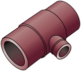 KETRIX T-Stück reduziert-PN10 160/110/160mm