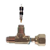 ITE T-Stück Schrader MV-9628 Messing 2x1/4" SAE aussen 1x1/4" SAE innen