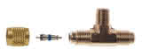 ITE T-Stück Schrader MV-9620 Messing 2x1/4" SAE aussen 1x1/8" NPT aussen