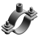 Mefa Maxima PSM Rohrschelle M8/M10 25-29mm rundumgeschweißt ohne Dämmung