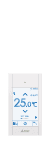 Mitsubishi Kabelfernbedienung PAR-CT01MAA-S mit mehrfarbigem Touchdisplay