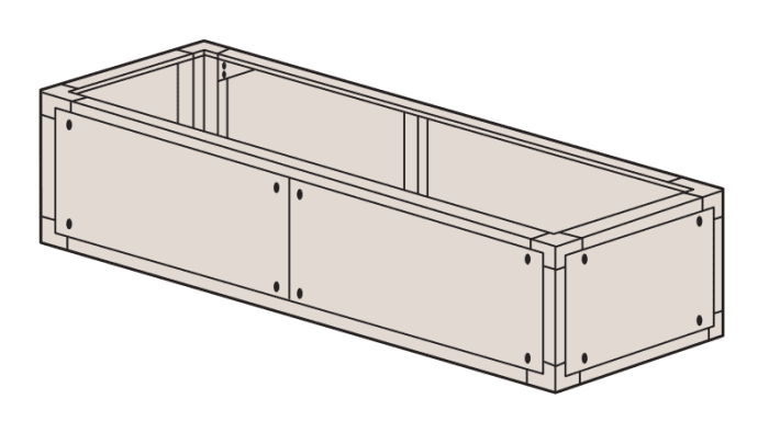 Mitsubishi Zuluft- oder Luftansaug-Plenum (Leer) (Leistungsgröße 028-044) für s-MEXT BL79900203 - Detail 1