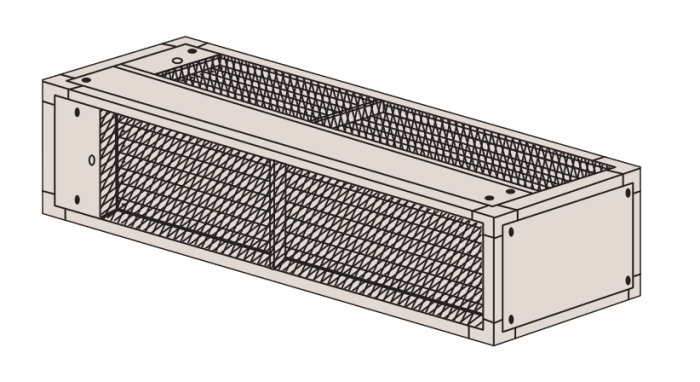 Mitsubishi Luftansaug-Plenum mit Free-Cooling Jalousieklappen (Leistungsgröße 022) für s-MEXT T500000201 - Detail 1