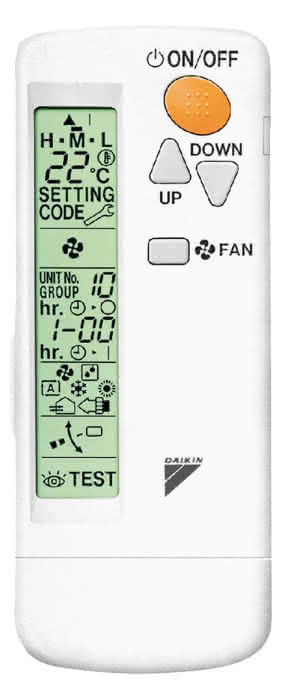 DAIKIN Infrarot Fernbedienung BRC7F530W für FFA-A9 Sky Air mit Blendenelement standard weiß - Detail 1