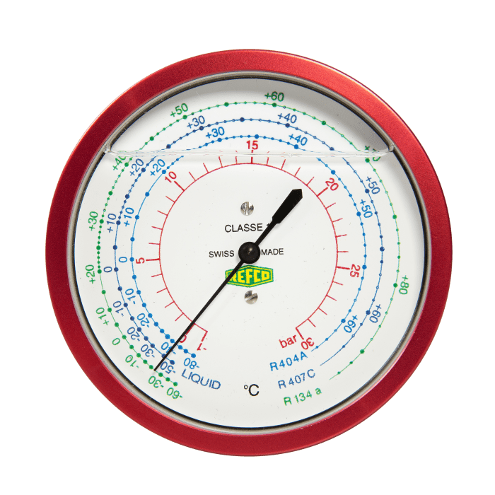 Refco Metallbalgmanometer NG 80 R5-320-M-R12 1/8" NPT - Detail 1