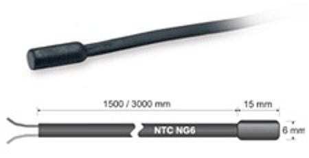 LUMITY Temperaturfühler SN7PK150 NTC, -40 bis 110°C, 1,5m - Detail 1