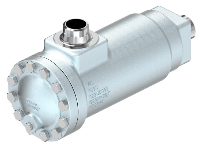 Danfoss Filtertrocknergehäuse DCR 09613B CO2, 90bar, 1 5/8" Lötanschluss, 2 Einsätze - Detail 1