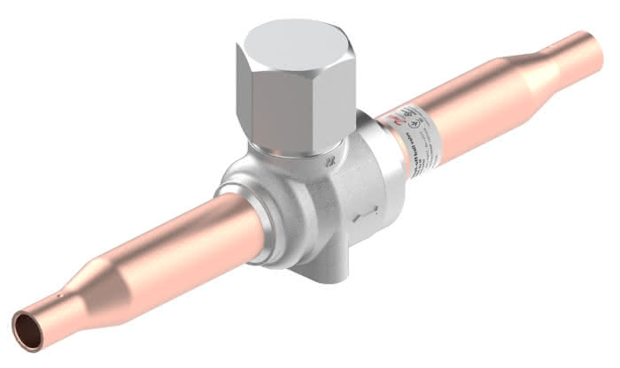 Danfoss Kugelabsperrventil ohne Schraderventil GBC 1/4" H, 90bar/ R744 - Detail 1