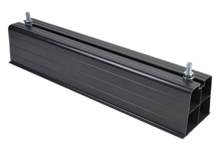 Plarock Aufstellbalken SB-350 Kunststoff schwarz 350mm inkl. M10 Schrauben 140kg (Set aus 2 Balken) - Detail 1