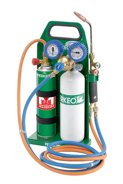 Perkeo MINI ECO Powergas-Hartlötgerät mit M-Gas-Sauerstoff 3000°C Fl - Detail 1