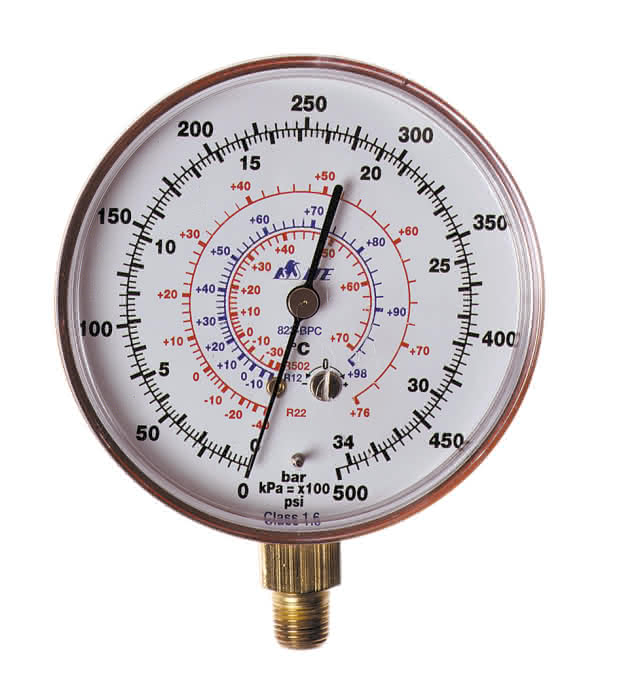 ITE Manometer 823-BC HD 1/8"NPT unten für R12/R22/R502 - Detail 1