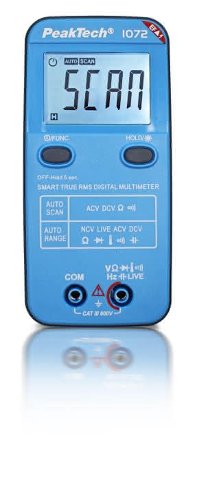 PEAKTECH Smart-Multimeter digital P 1072 600V AC/DC mit NCV und Live-Test - Detail 1