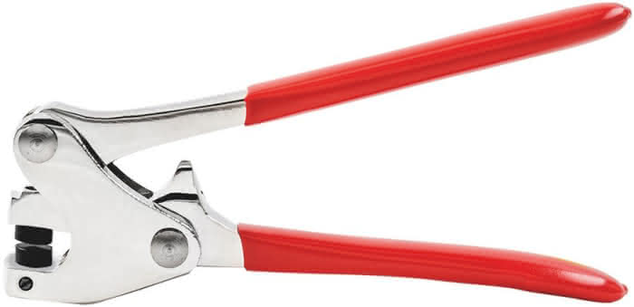 Dietz Plombenzange 130/8mm vernickelt rote Griffe - Detail 1