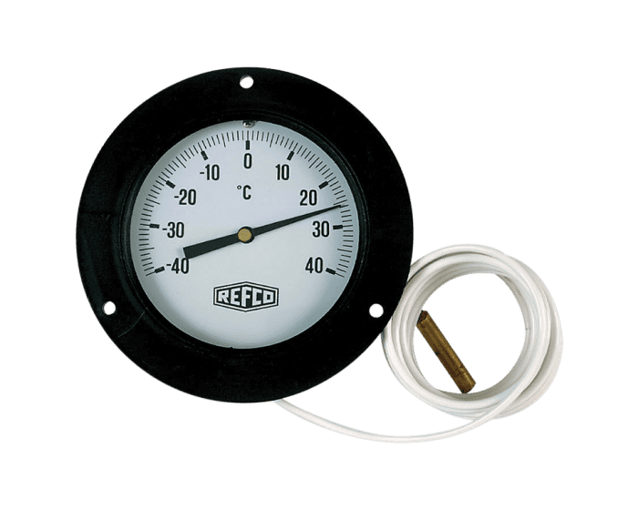 Refco Thermometer F-87-R-60-15 Durchmesser 60mm von -40 - +40°C mit Kapillarrohr 1,5m - Detail 1
