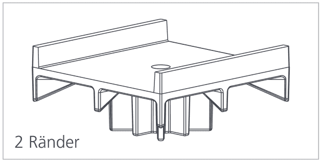 Aspen Big Foot Plattform Set 305 B9099 2 Ränder - Detail 1