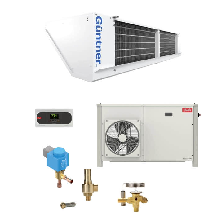 FrigoLine Kälteset FL-KS-D-CO2-NK-1.0E 1 Verdampfer 0°C CO2 - Detail 1