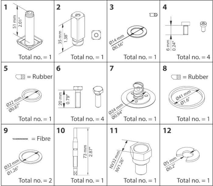 Danfoss Instandsetzungskit EVRAT 10 - Detail 1