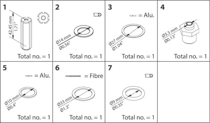 Danfoss Ersatzteil EVM NC Reparatursatz - Detail 1