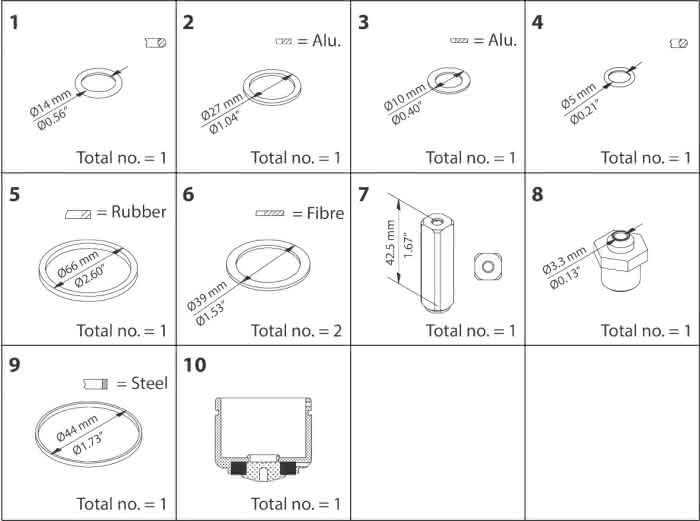 Danfoss Reparaturkit EVRA/ EVRAS 25 - Detail 1