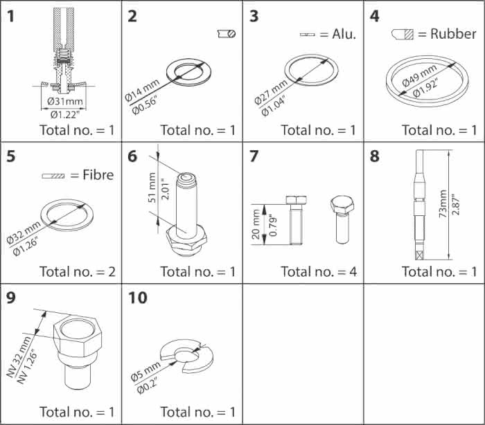 Danfoss Instandsetzungskit EVRAT 15, EVRST 15 - Detail 1