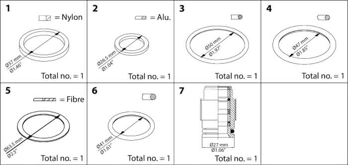Danfoss Reparaturkit für REG 50/SCA 50/SVA 50 - Detail 1