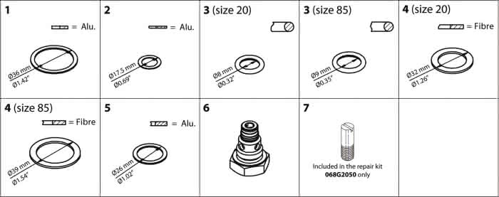 Danfoss Düse TEA/TEAQ/TEAT/TEVA 85-85 - Detail 1