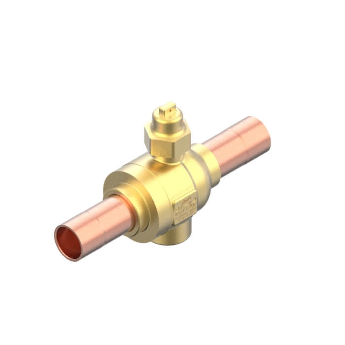 Danfoss Kugelabsperrventil ohne Schraderventil GBCT 10s 3/8" CO2 - Detail 1