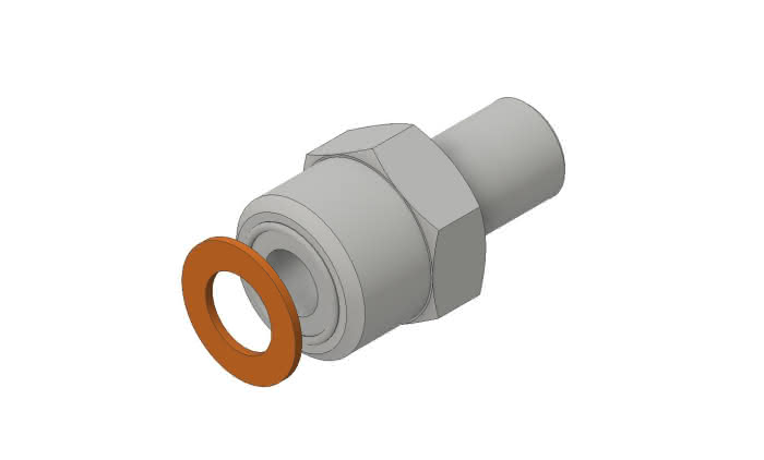 Danfoss Zubehör Nippel 10mm Bördel für OUB 1 - Detail 1