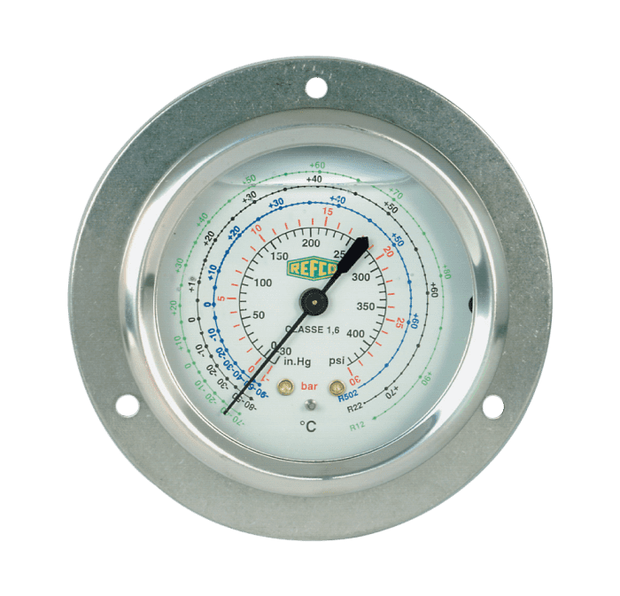 Refco Rohrfedermanometer NG 63 ++MR-305-DS-R407C++ 1/4" SAE hinten - Detail 1