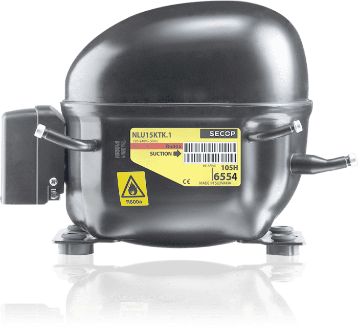 Secop Hubkolbenverdichter vollhermetisch NF5.5CLX 120V 60Hz M/LBP - Detail 1