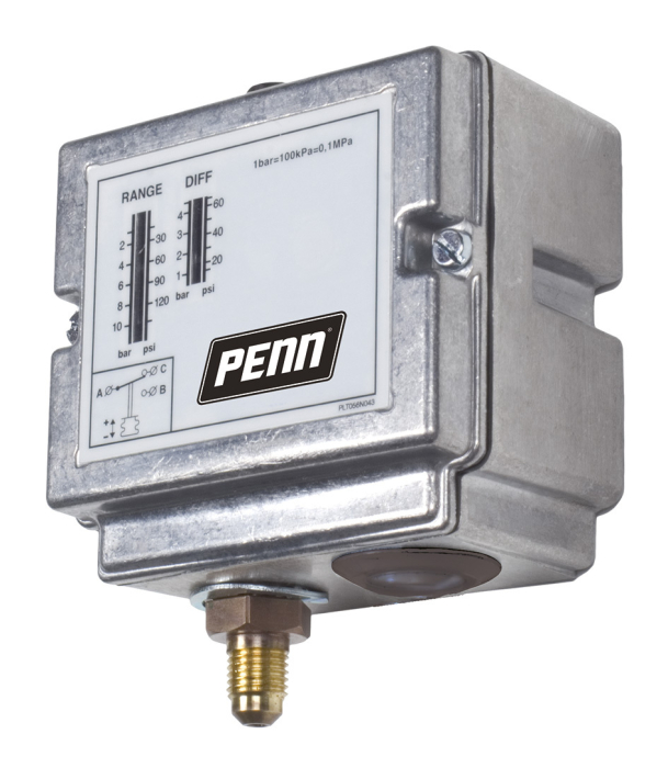 Penn Druckschalter P77 AAW-9355 3 bis 42bar, Bördelanschluss - Detail 1