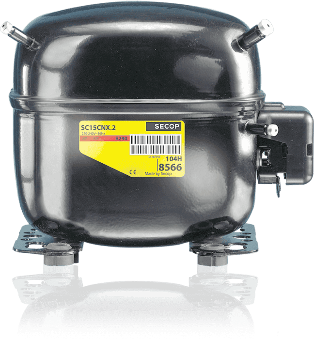 Secop Hubkolbenverdichter vollhermetisch SC18CNX 230V 50Hz M/LBP - Detail 1