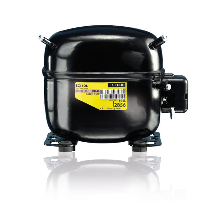 Secop Hubkolbenverdichter vollhermetisch SC15DL 230V 50Hz HBP - Detail 1