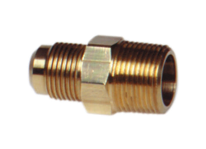 ITE Sechskant-Verbindungsnippel U1-06C 3/8" NPT aussen auf 3/8" SAE aussen - Detail 1