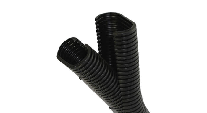 Fränkische Kabelschutzwellrohr schwarz PV-COOR aus PP M0D BS UV 40x80 per Meter - Detail 1