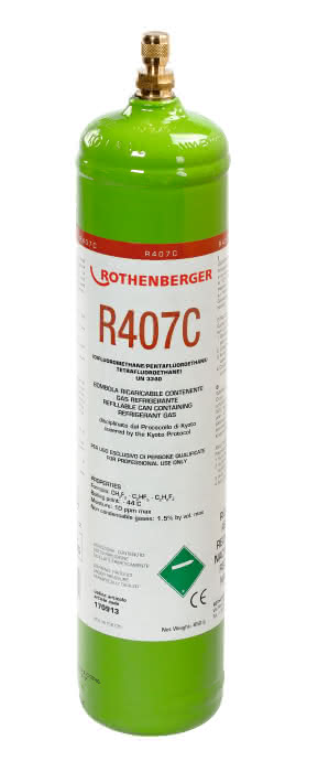 Rothenberger Kältemittel R407C 1l 40bar Stahlflasche - Detail 1
