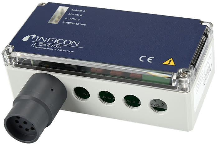 Inficon Gasdetektor LDM150 12-24V (AC/DC) HFC Kältemittel (A1 und A2L) 3 Alarmstufen mit Relaisausgang - Detail 1