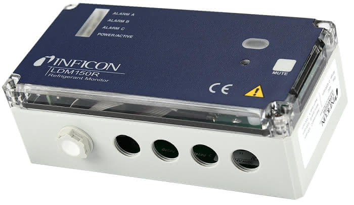 Schalter, Steuerungen & Schaltschränke / Gaswarnsysteme / Inficon  Gasdetektor LDM150R 230V CO2 mit integrierter Sirene Blinkleuchte und 3  Alarmstufen mit Relaisausgang